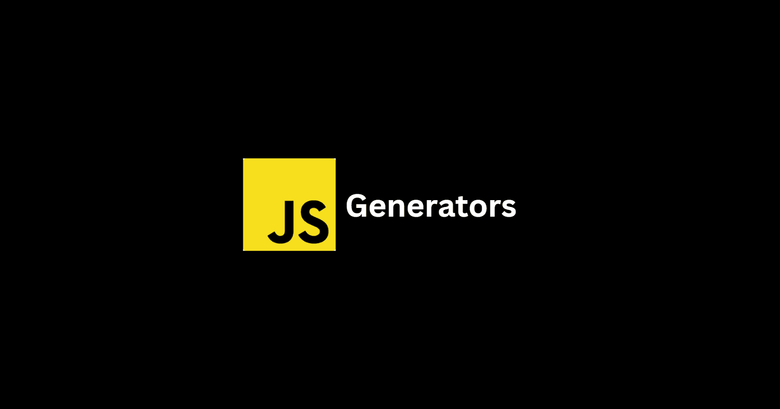 JavaScript Generators Logo